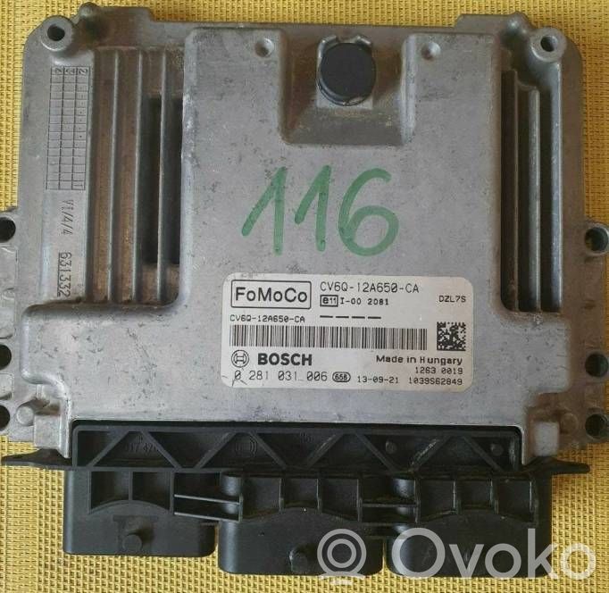 Moottorin ohjainlaite/moduuli   0281031006,CV6Q12A650CA
