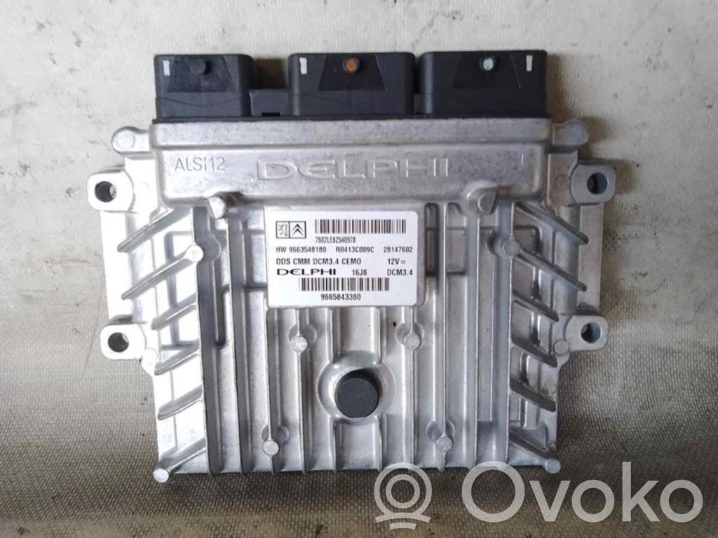 Engine control unit/module ECU   9665843380