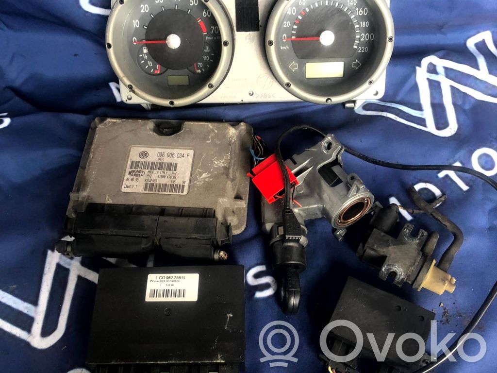 Volkswagen Lupo Komputer / Sterownik ECU i komplet kluczy 