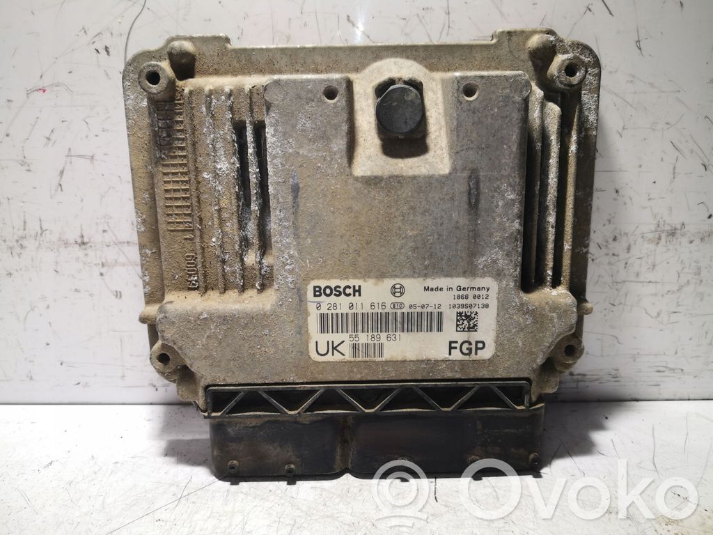 Engine control unit/module   55189631,0281011616
