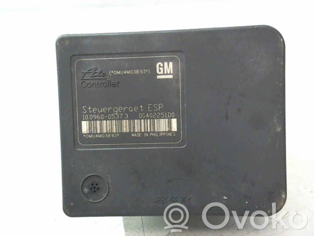 Opel Astra H Bomba de ABS 