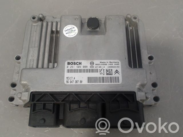 Peugeot 207 Unité de commande, module ECU de moteur 