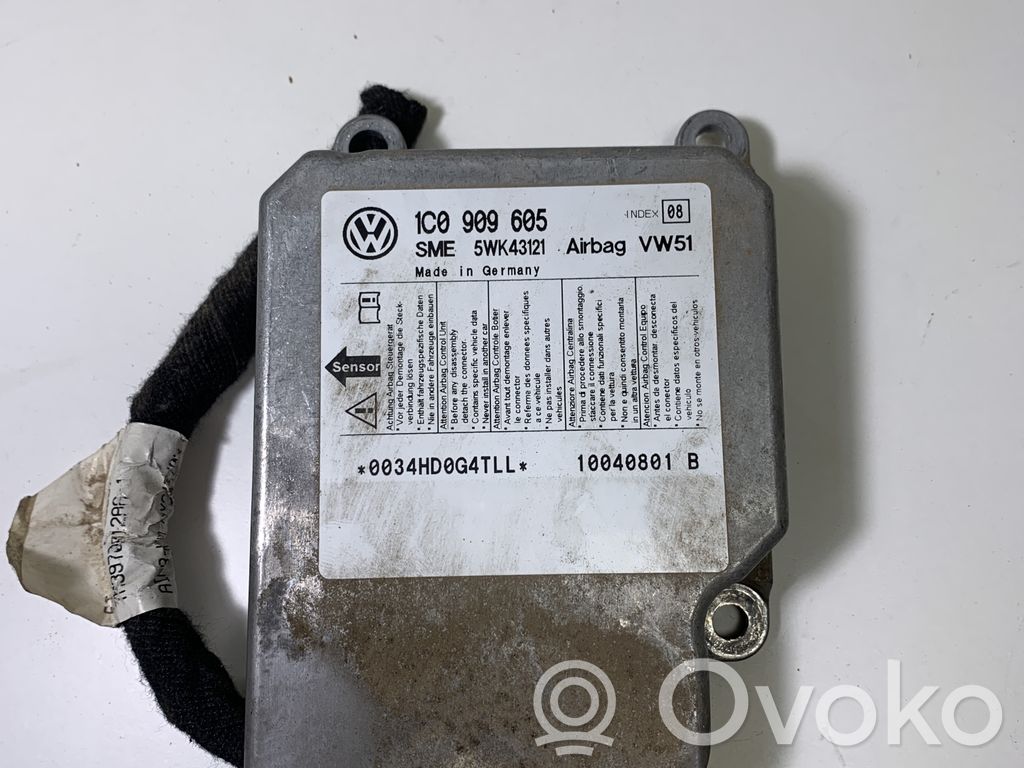 Airbag control unit/module   1C0909605,5WK43121