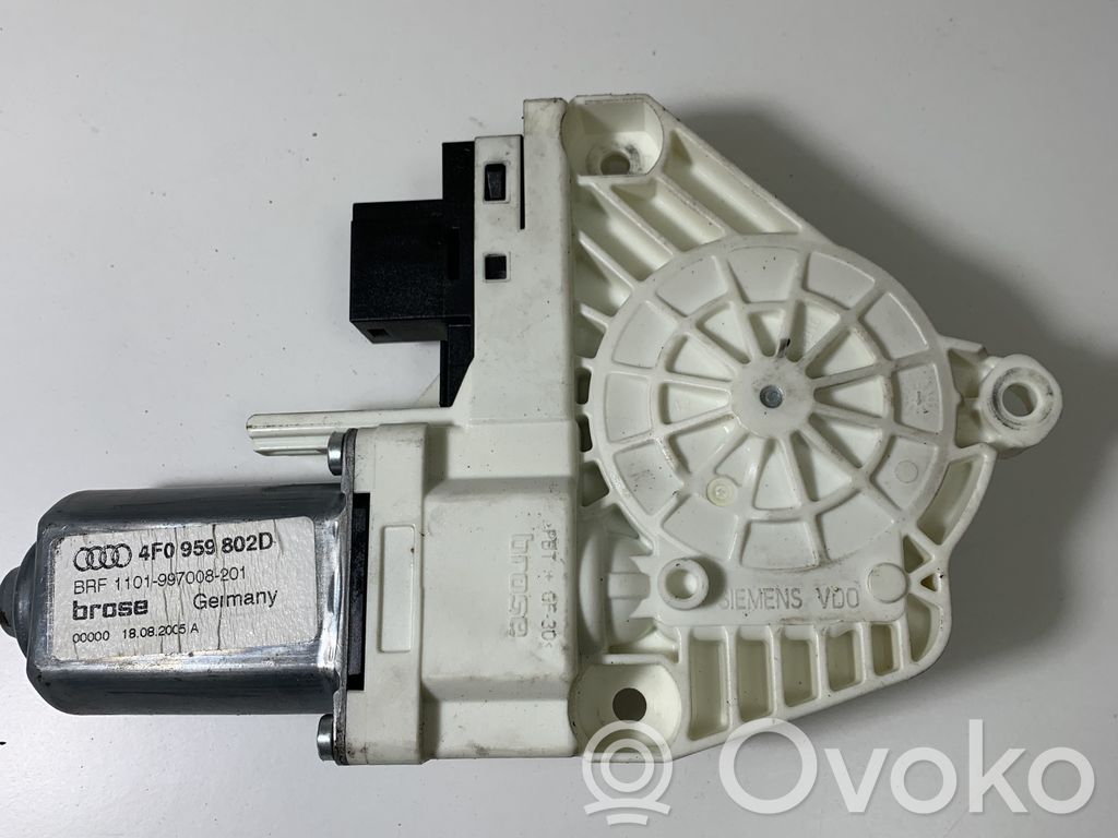 Audi A6 S6 C6 4F Motor del regulador de la ventanilla de la puerta delantera 