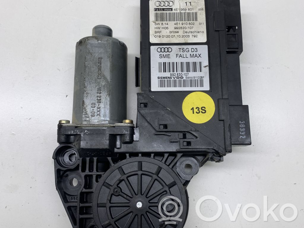 Audi A8 S8 D3 4E Front door window regulator motor 