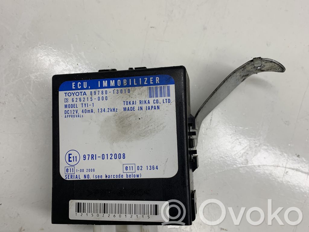 Toyota Corolla Verso E121 Immobilizer control unit/module 