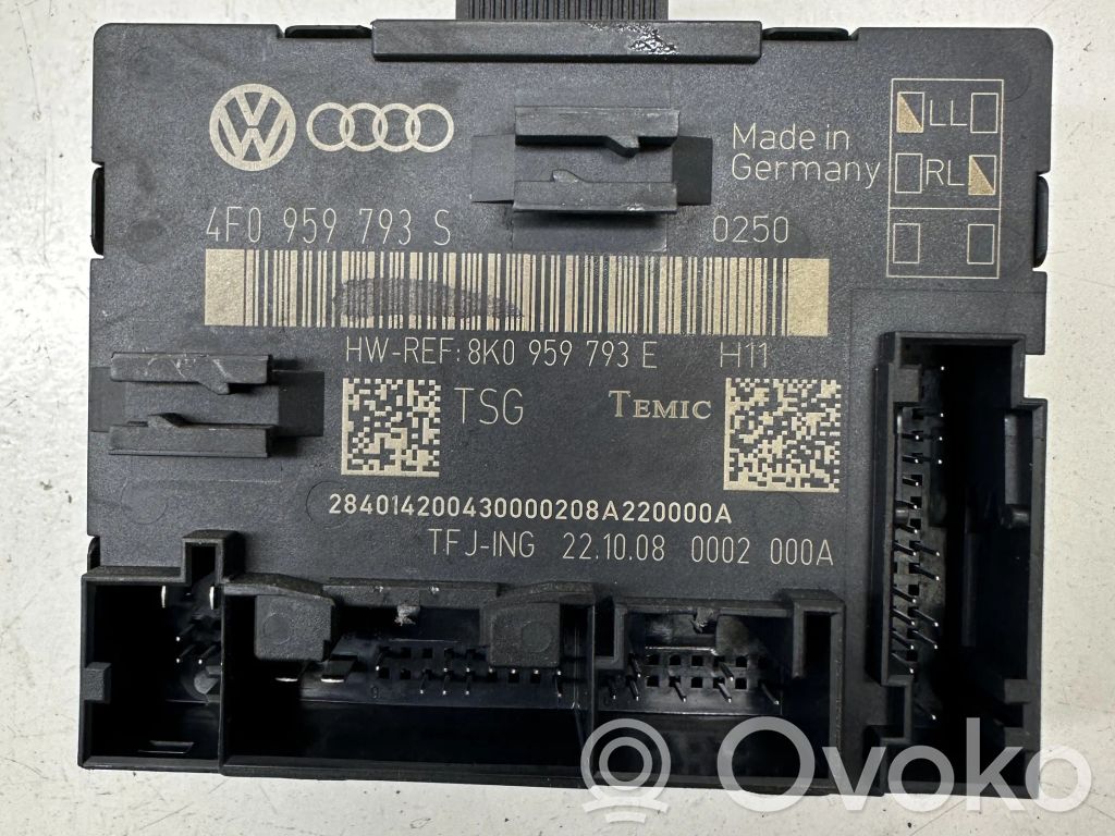 Audi A6 S6 C6 4F Door control unit/module 