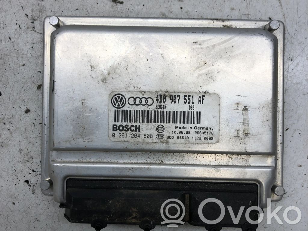 Engine control unit/module   4D0907551AF,0261204808