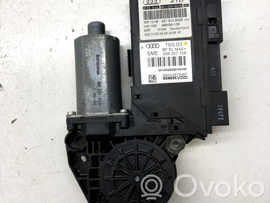 Audi A8 S8 D3 4E Front door window regulator motor 