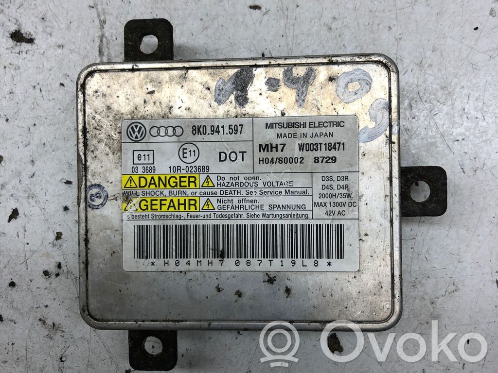 Audi A4 S4 B8 8K Moduł poziomowanie świateł Xenon 