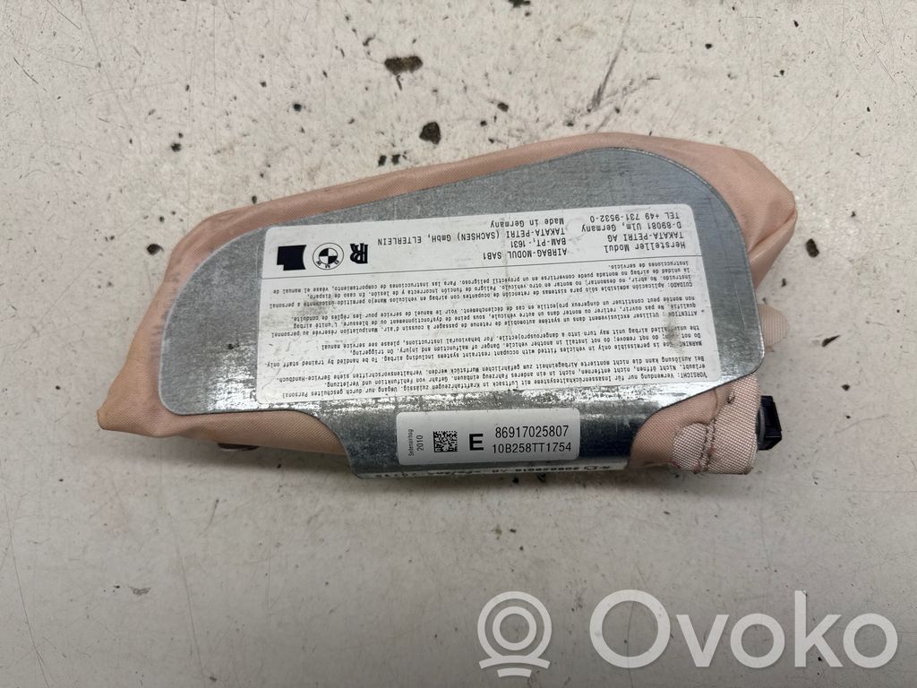 BMW 5 F10 F11 Poduszka powietrzna Airbag fotela 