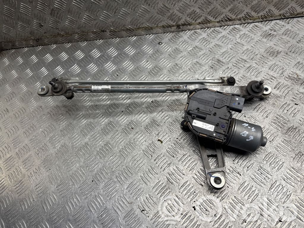 Audi A4 S4 B9 8W Mechanizm i silniczek wycieraczek szyby przedniej / czołowej 