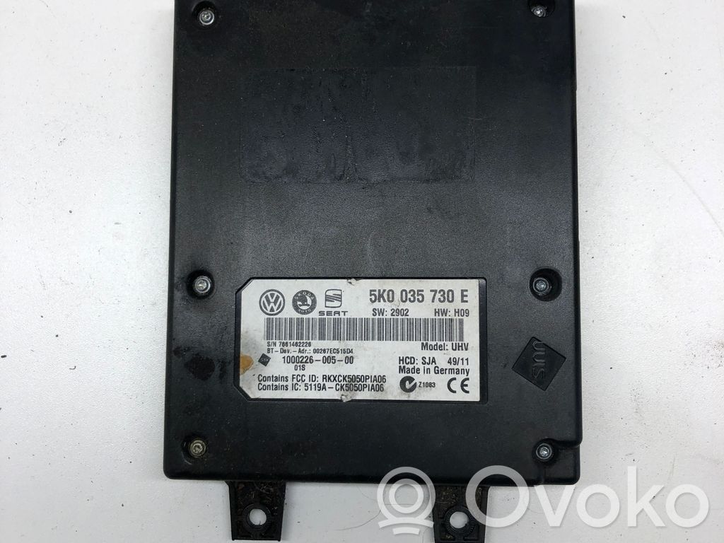 Skoda Octavia Mk2 (1Z) Bluetooth control unit module 