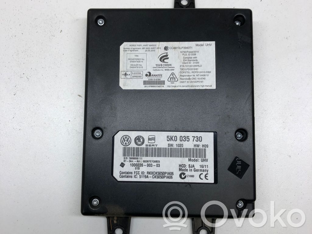 Skoda Octavia Mk2 (1Z) Bluetooth control unit module 