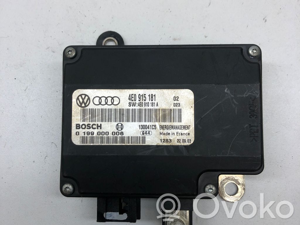Audi A8 S8 D3 4E Other control units/modules 