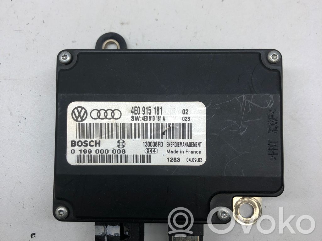 Audi A8 S8 D3 4E Citu veidu vadības bloki / moduļi 