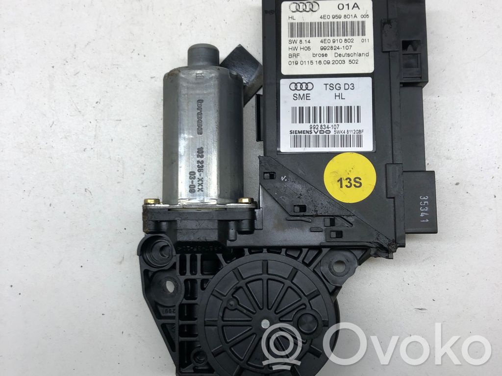 Audi A8 S8 D3 4E Asa reguladora de la puerta trasera 