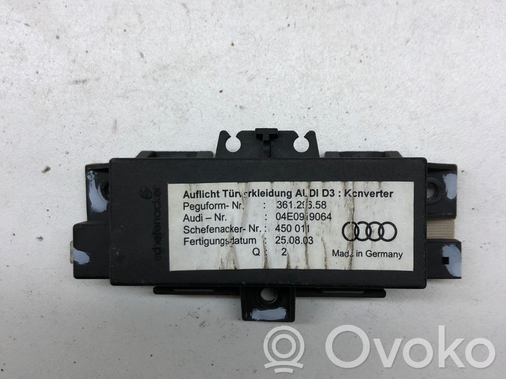 Audi A8 S8 D3 4E Oven ohjainlaite/moduuli 