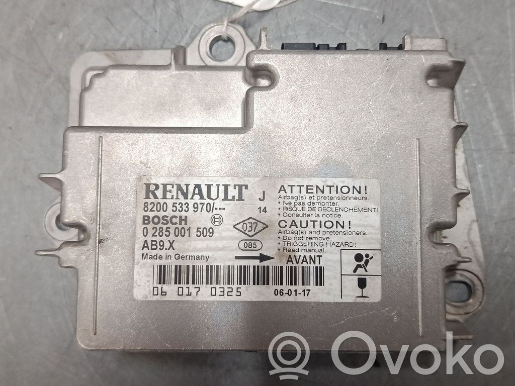 Unidad de control/módulo del Airbag   8200533970,0285001509
