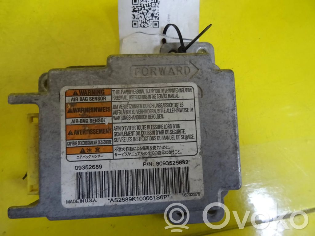 Airbag control unit/module   8093526892,09352689