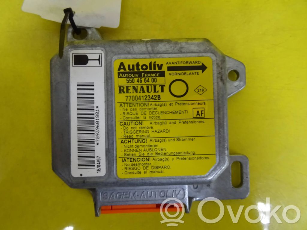 Airbag control unit/module   7700412342B,550466400