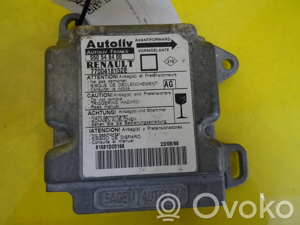 Renault Megane I Airbag control unit/module 