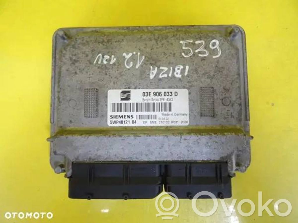 Engine control unit/module   03E906033D,5WP4012104