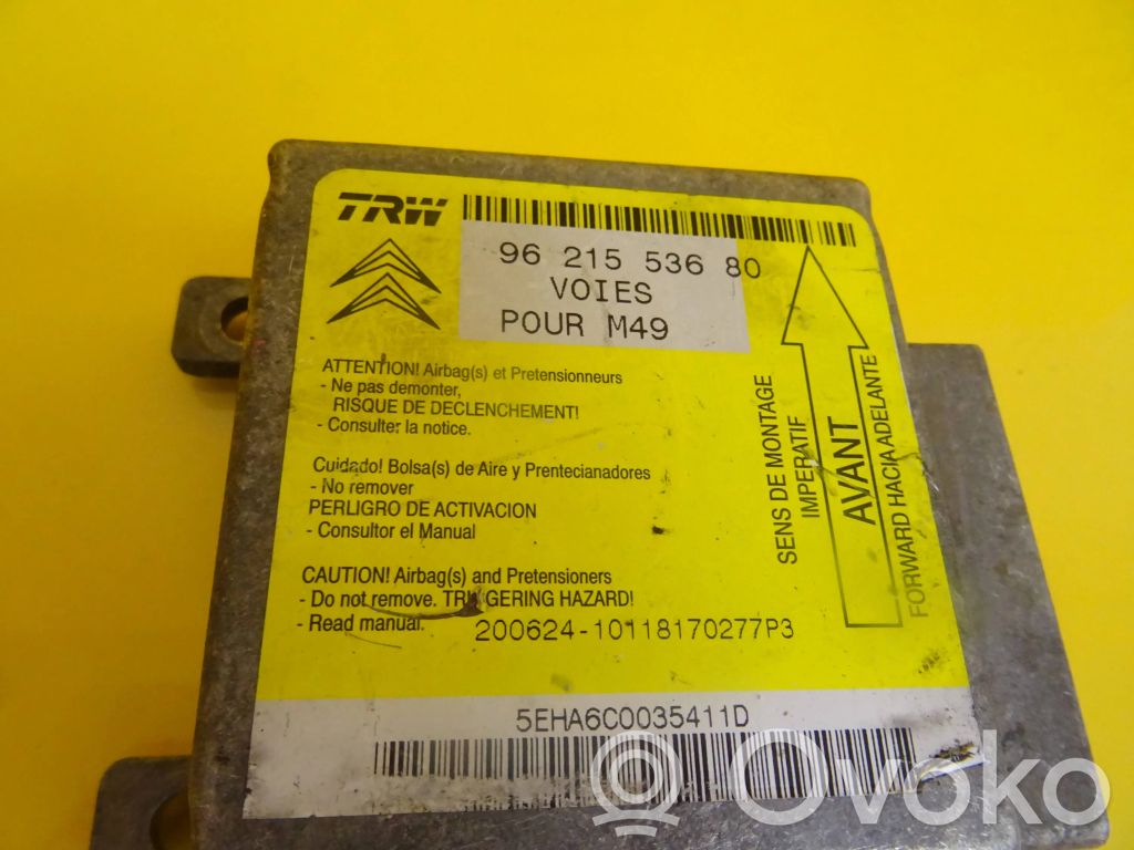 Peugeot Partner Airbag control unit/module 