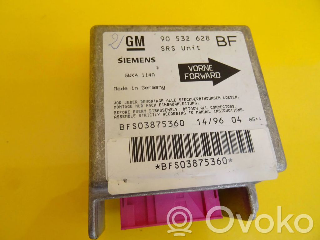 Opel Corsa B Airbag control unit/module 