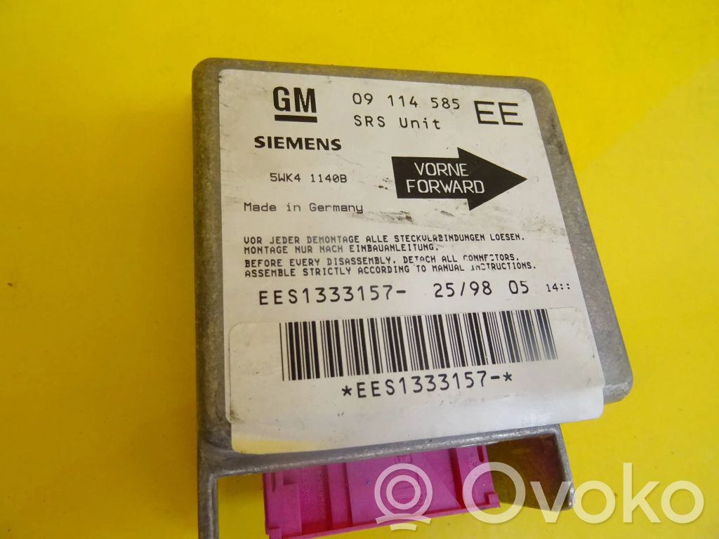 Opel Corsa B Airbag control unit/module 