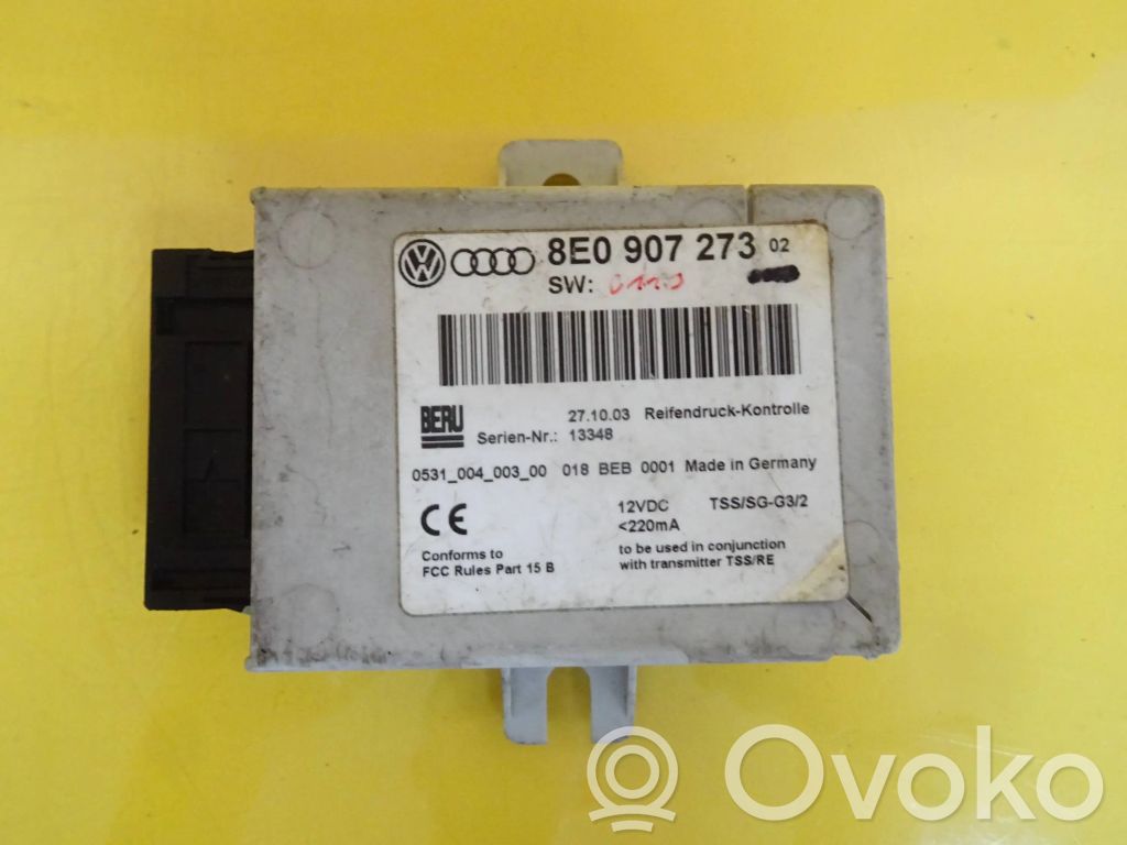 Audi A4 S4 B7 8E 8H Module de pression des pneus 