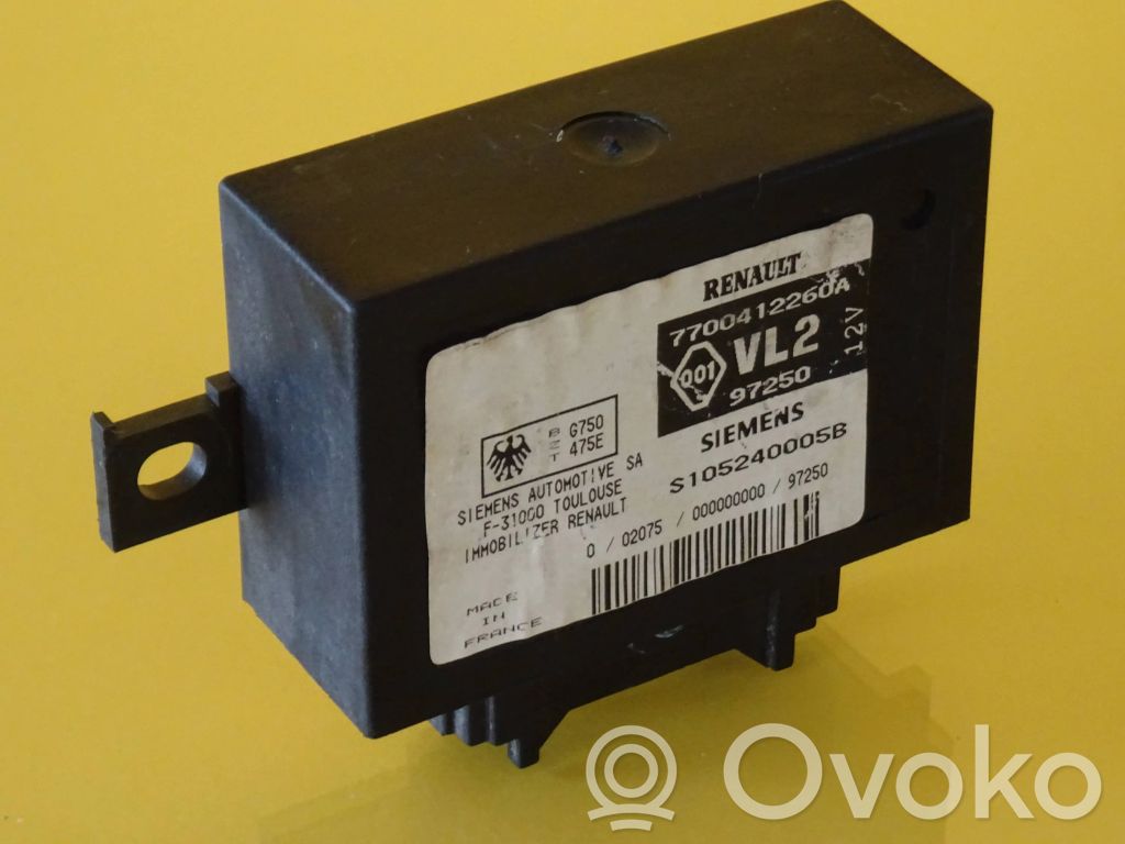 Immobilizer control unit/module   7700412260A