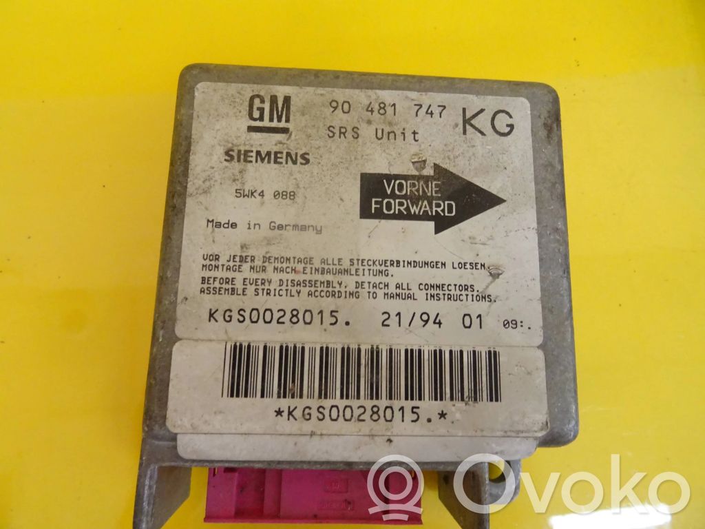 Airbag control unit/module   90481747KG,90481747