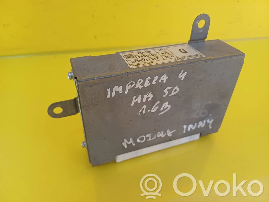 Subaru Impreza IV Other control units/modules 