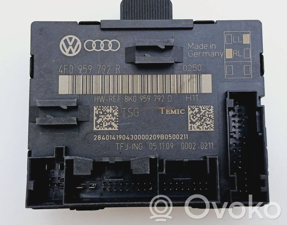 Unité de commande module de porte   4F0959792R