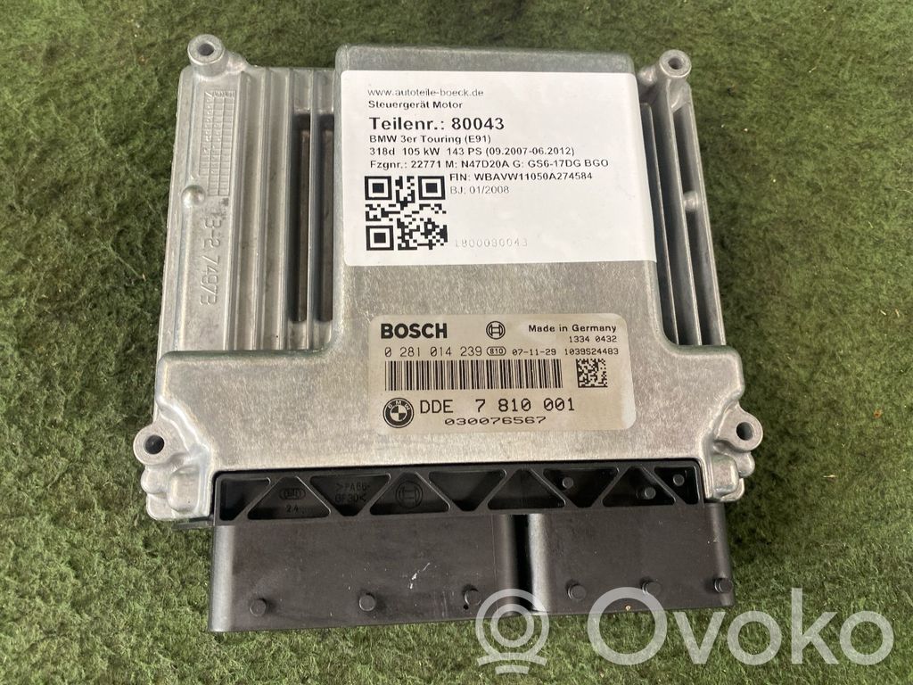 Variklio valdymo blokas   7810001