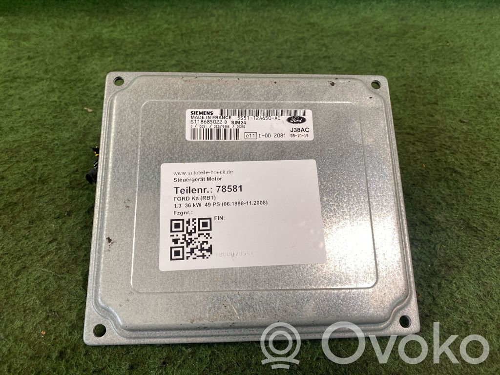 Ford Ka Engine control unit/module 