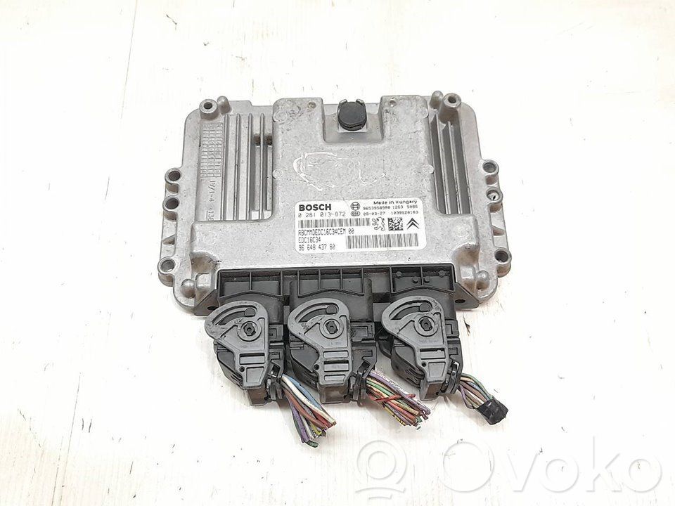 Engine control unit/module   0281013872,9664843780,BOSCH