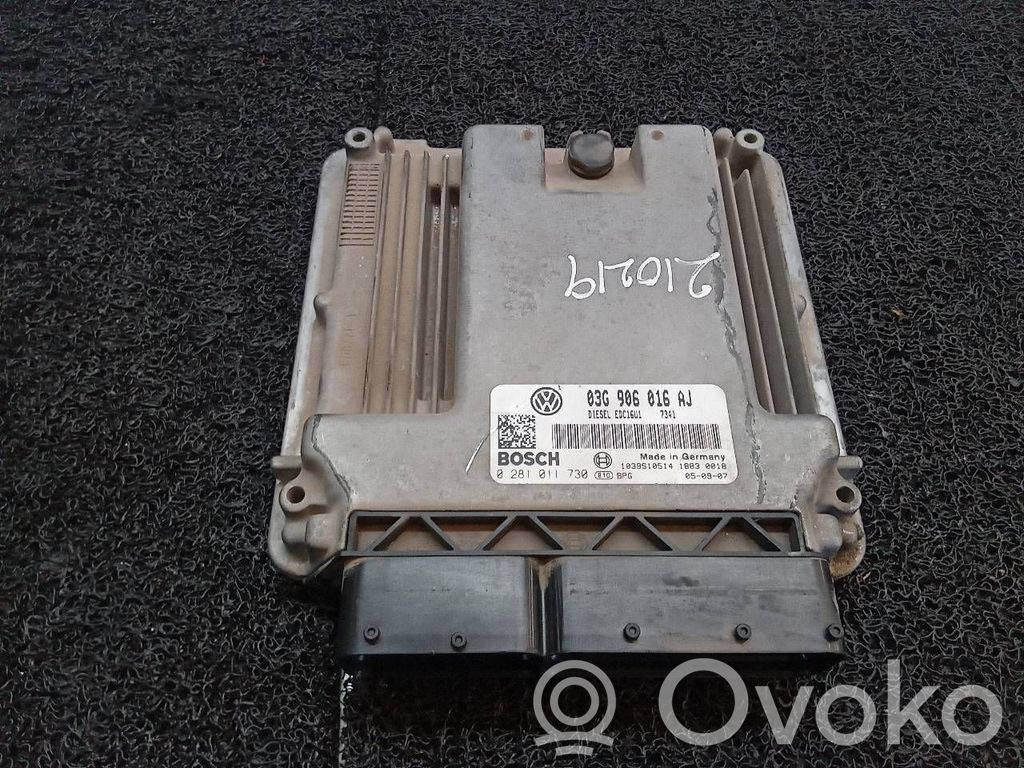Engine control unit/module   0281011730,03G906016AJ,BOSCH
