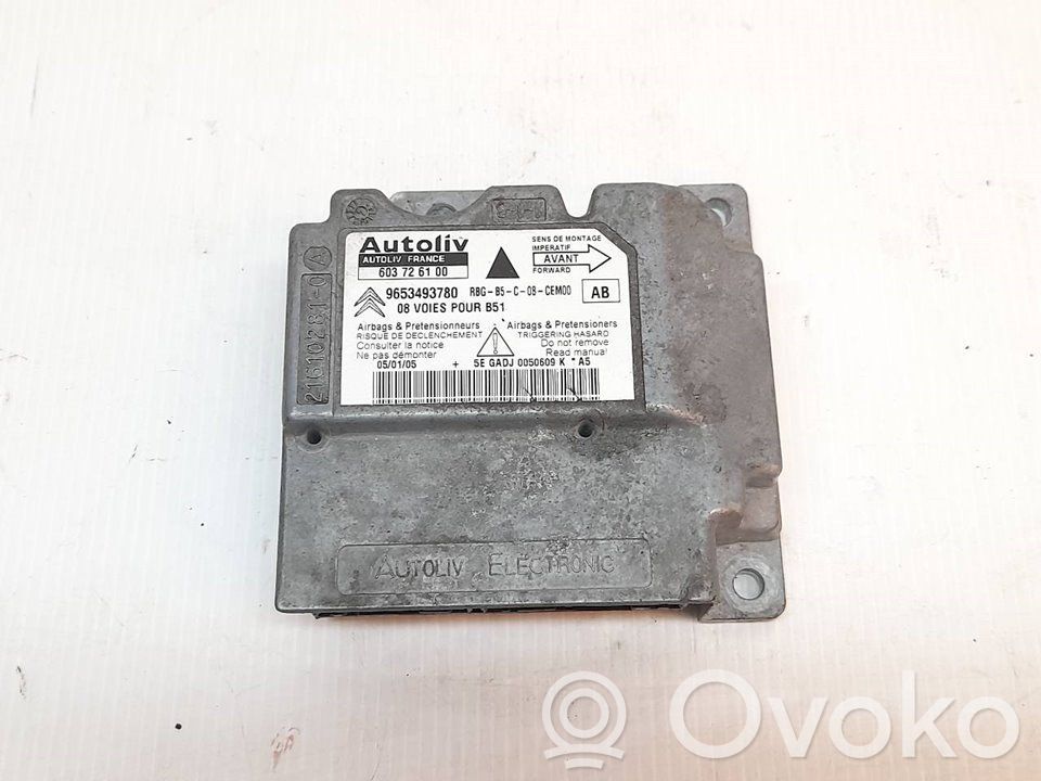Unidad de control/módulo del Airbag   9653493780,603726100