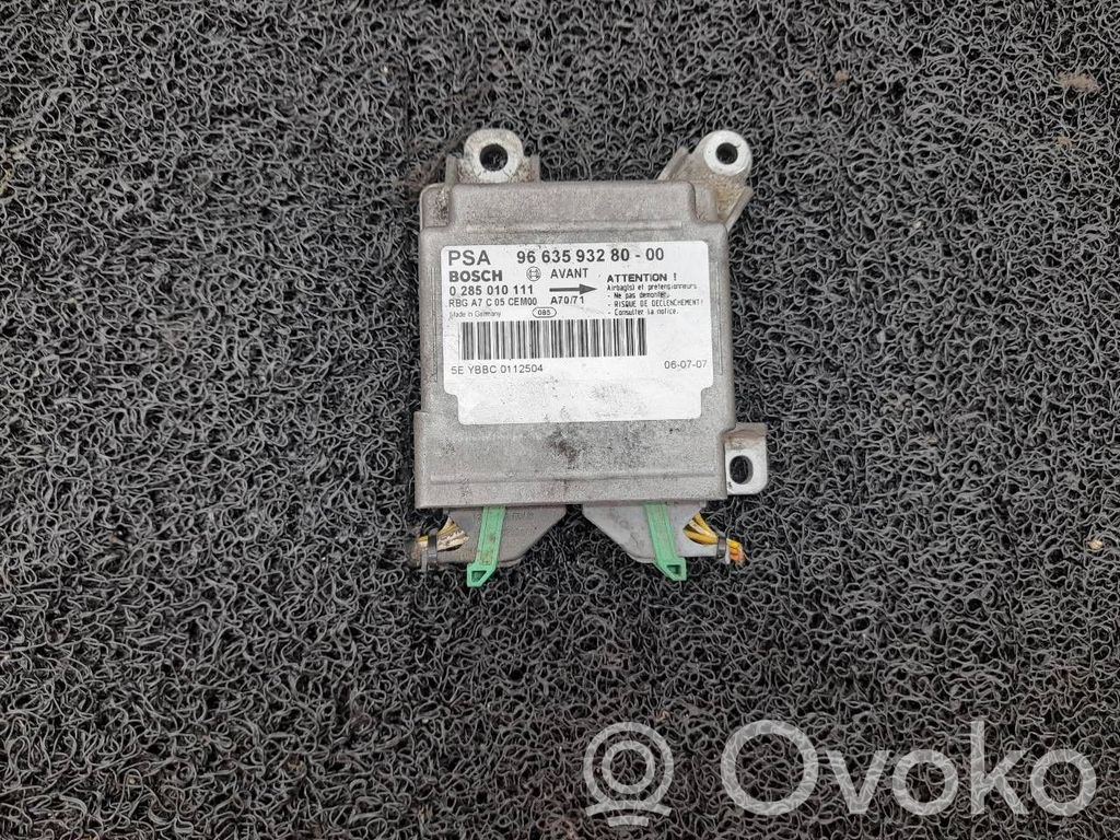 Peugeot 207 Unidad de control/módulo del Airbag 