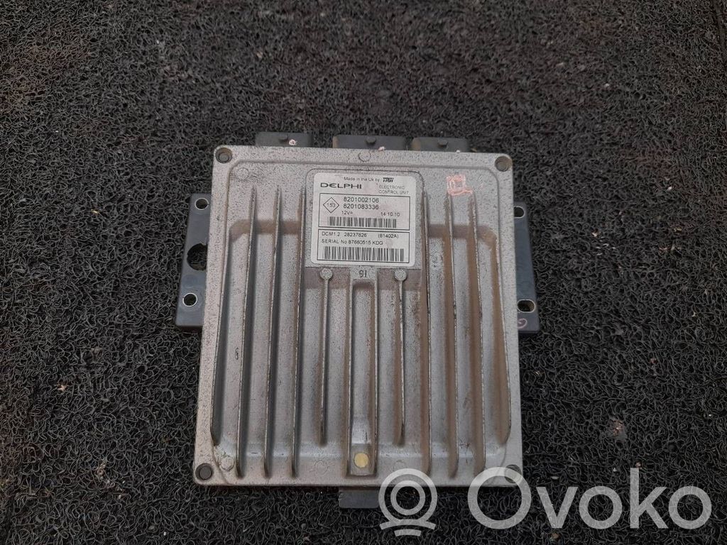Unidad de control/módulo del motor   8201002106,8201083336