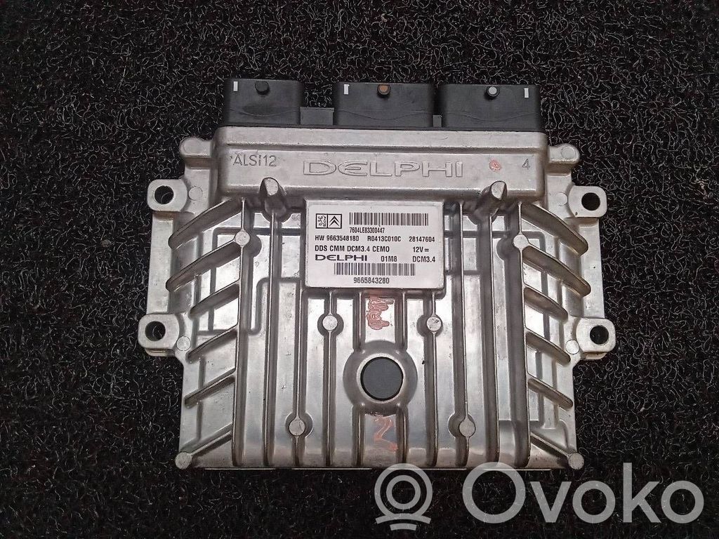 Engine control unit/module   9663548180,R0413010C,9665843280