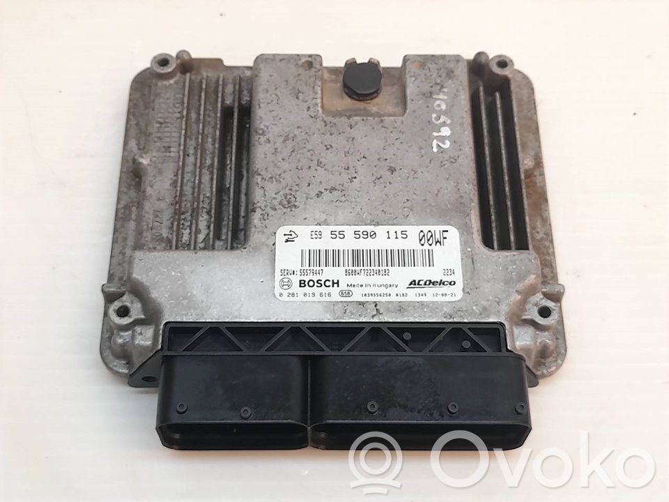 Engine control unit/module   0281019616,55590115,BOSCH