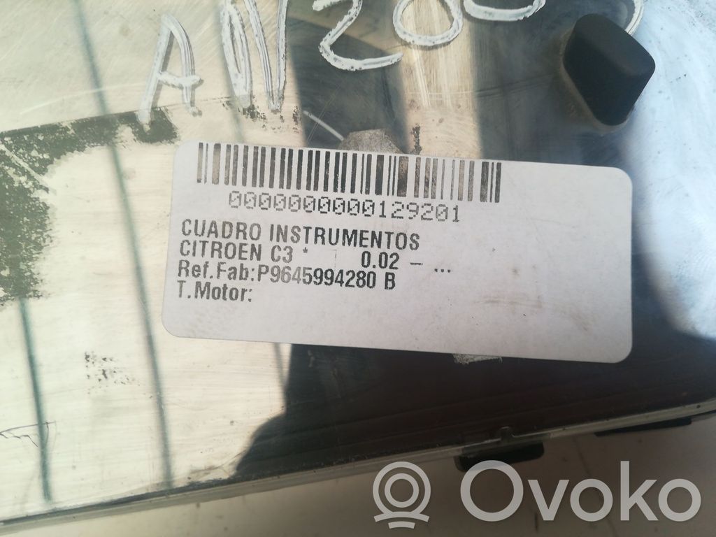 Citroen C3 Tachimetro (quadro strumenti) 