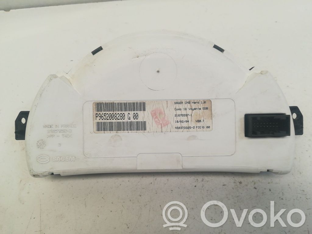 Tachimetro (quadro strumenti)   P9652008280G00