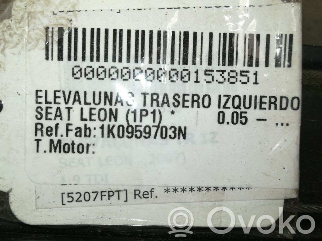 Seat Leon (1P) Alzacristalli manuale della portiera posteriore