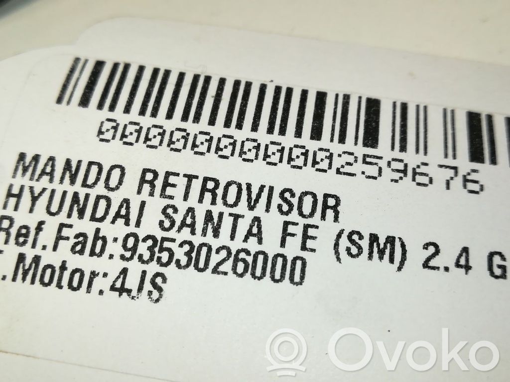 Interruttore specchietto retrovisore   9353026000