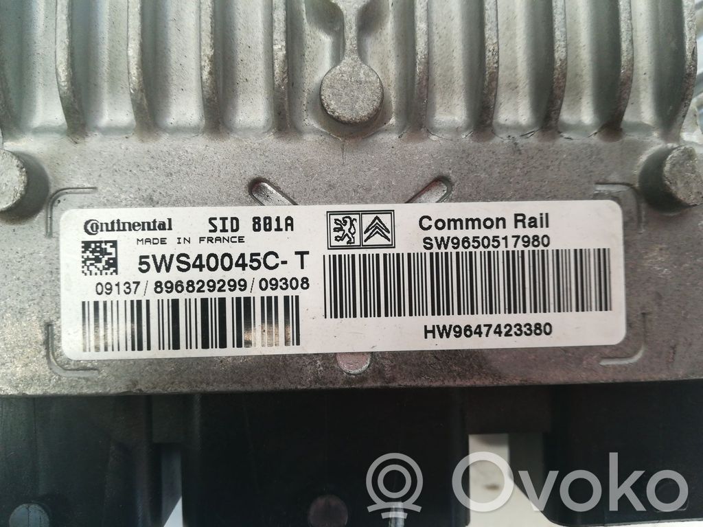Peugeot 307 Engine control unit/module 