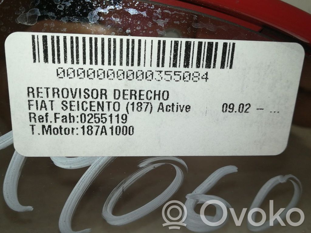 Fiat Seicento/600 Specchietto retrovisore elettrico portiera anteriore
